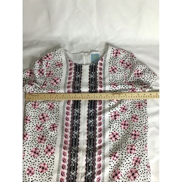 CeCe Women  Floral print Lightweight  Shift Dress Sz. 6 EUC  Summer ResortWear - Picture 4 of 9